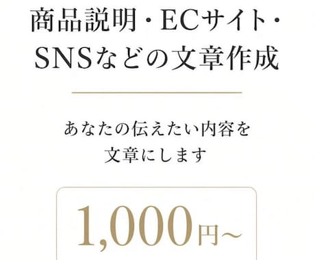 伝えたい内容から商品説明・PR文章を作成します イメージ1