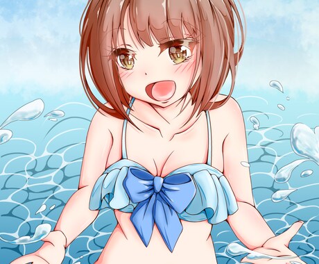 可愛いイラスト描きます 等身サイズからちびキャラまでご要望に合わせて幅広く対応します イメージ2