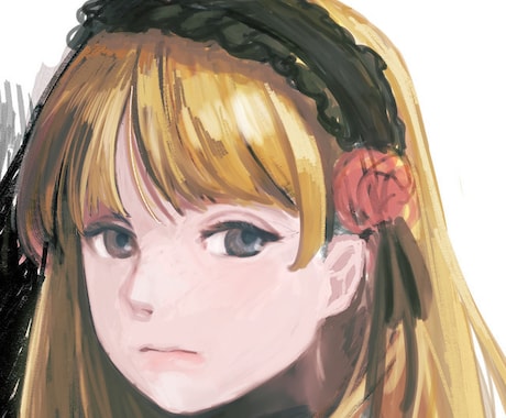 SNS,Youtubeなどのアイコンを描きます 退廃的、厚塗り風の雰囲気が好きな方へ イメージ2