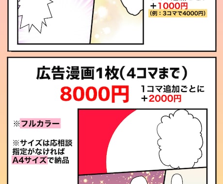 商用利用OK⭐︎高クオリティの漫画描きます 老若男女のターゲットに向けて幅広く対応いたします！ イメージ2