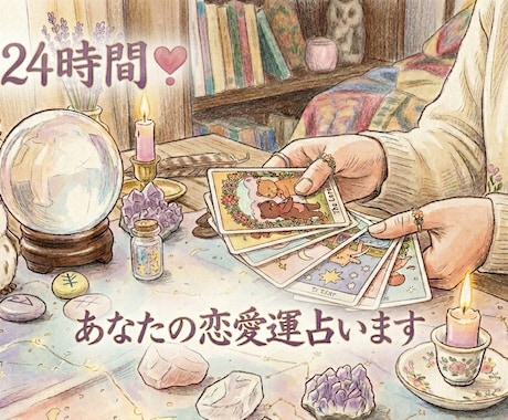 最短24時間❣️あなたの恋愛運占います 相性占い・恋愛傾向・相手との距離感・復縁傾向・結婚向きか等✨ イメージ1