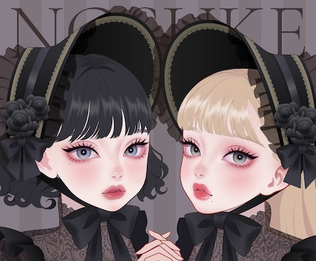 商用可❣️ポップでかわいい女性イラスト描きます 配信背景／アイコン／ヘッダー／一枚絵／グッズ／記念イラスト イメージ2