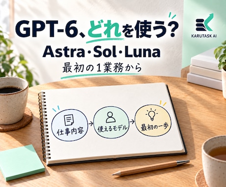 GPT-6の3モデル選びを一緒に整理します イメージ1