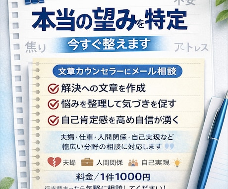 あなたの感情の奥の本当の望みを特定し今すぐ整えます 苦しさの正体を見抜き、落としどころへ イメージ2