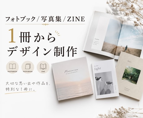 写真・言葉・思い出、未来に残る一冊を制作します イメージ1