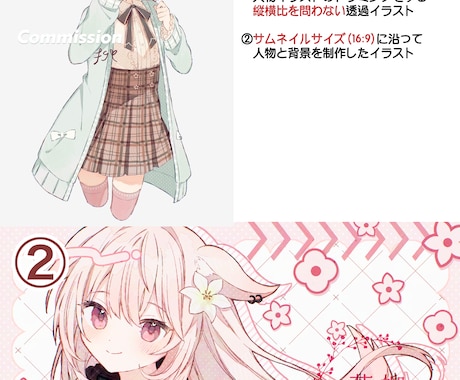 Youtubeのサムネイルイラストを描きます 配信・MV用のイラストをお求めの方へ イメージ2