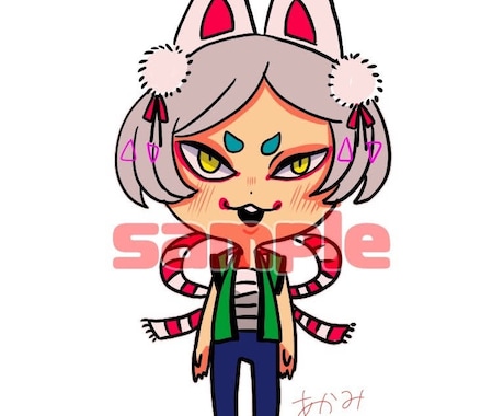 ミニキャライラスト描きます 似顔絵やあなたをイメージした雰囲気のキャラもかけます イメージ2