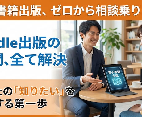 電子書籍出版に関するご相談に乗ります あなたの想いを本にしませんか。 イメージ1