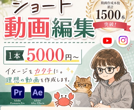 安心しておまかせを！ショート動画を作成します イメージ1