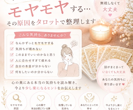 モヤモヤの原因を整理します モヤモヤの奥にある本音を見つけます イメージ1