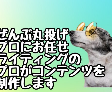 セールスライティングのプロが制作します ライティングのプロがあなたに合ったコンテンツを代行制作します イメージ2