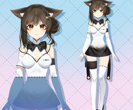 特別価格！Live2Dモデル一括制作します 企業並みの美麗モデルを低価格・短期納品・高可動域で！！ イメージ2