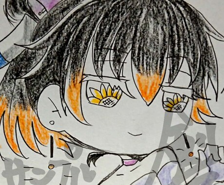 デフォルメのアイコン描きます 特徴的な目が強調された可愛い子を描きます。 イメージ2