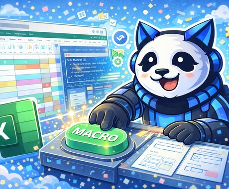 初心者OK Excelマクロ（VBA）作成します Excel作業をマクロで楽しく自動化 イメージ1