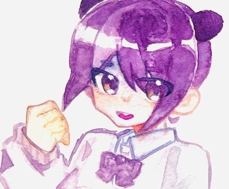 手描き水彩でかわいいデフォルメ描きます イメージ1