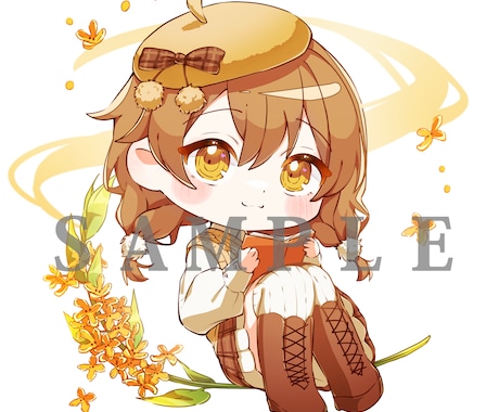 かわいいオリジナルミニキャライラストを制作します アイコンやグッズなど様々な用途でご使用いただけます イメージ2