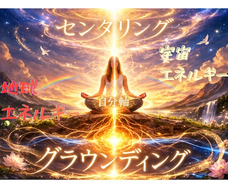 強力✨「自動グラウンディング・センタリング」します 瞑想や意図の必要なし✨センタリングとグラウンディング同時設定 イメージ1