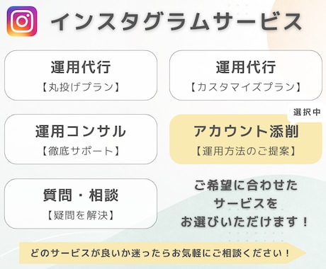 インスタアカウントを設計します インスタ運用ではアカウントの印象を整えることが必須です！ イメージ2