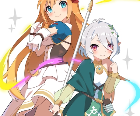 少しデフォルメ化したかわいいイラストを描きます オリジナルのSNSやLINEのアイコン制作します イメージ2
