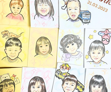 好き×リアルあったか〜い似顔絵描きます 「好き」をプラスした似顔絵でよりあなたらしさをアピールします イメージ2