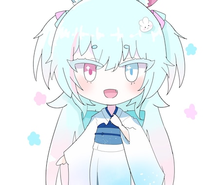各種SNSアイコン承ります 目に止まる可愛いミニキャラや綺麗なイラストをアイコン描きます イメージ1
