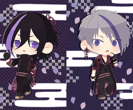 線画なしのかわいいミニキャラお描きします 線画なしのかわいいミニキャラです イメージ1