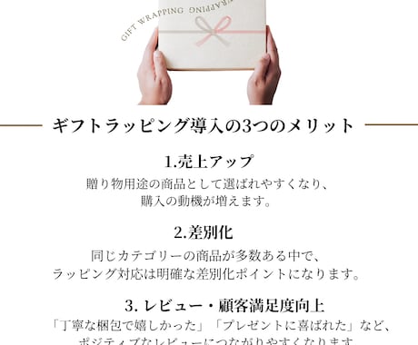 ギフトラッピングのご提案承ります Amazonセラー様向け、商材のギフトラッピングご提案 イメージ2