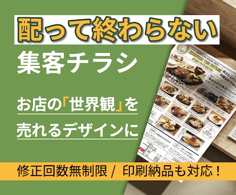 配って終わらない、売れる集客チラシ作ります イメージ1