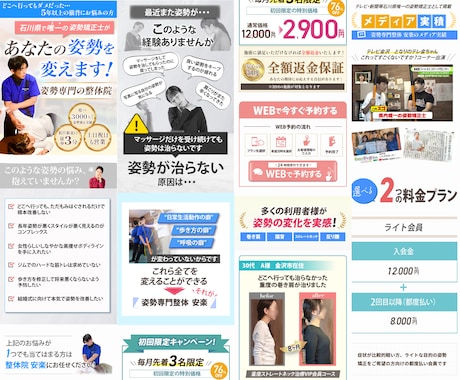 整体院、整骨院に特化したホームページを制作します 【現役治療家が制作】成果にこだわるLPをお作りします イメージ2