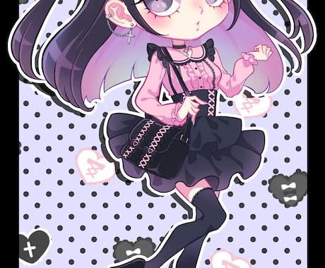 ポップでかわいいイラスト描きます SNSアイコンやグッズなどにどうぞ イメージ2