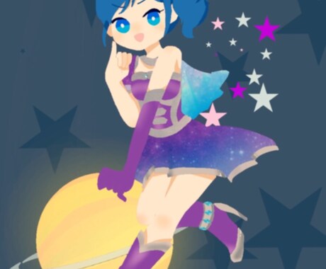 イラストをお描きします キャラクターの1枚絵をお描きします。 イメージ2