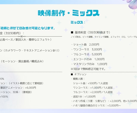 イラスト制作込みでMVを制作いたします 歌ってみた・オリジナル曲・ボカロ・アニメ対応／MIX込み可能 イメージ1
