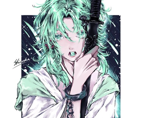 厚塗り風で格好良いイラストお描きします ❁アイコン❁TRPG❁歌ってみたなどに❁最短翌日お届け❁ イメージ1