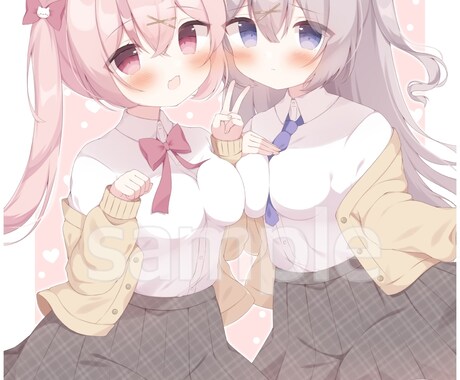 一枚絵イラスト、アイコンイラストを制作します アイコンやグッズなどにお使いいただけるイラストを制作します！ イメージ2