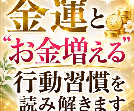 あなたの金運と“お金増える行動習慣を読み解きます なぜか貯まらない…知らないままでは損する金運のクセがあります イメージ2