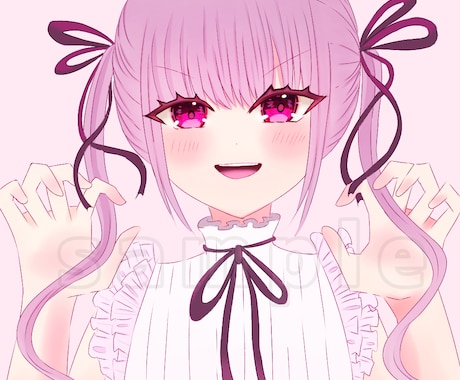 アイコン欲しい人向けにオリジナルイラスト描きます SNSやなどで使える可愛い女の子のイラストを描きます イメージ1