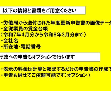 わかりにくい労働保険の年度更新を社労士が作成します 間違って、あとあと面倒なことになる前に専門家に依頼しましょう イメージ2