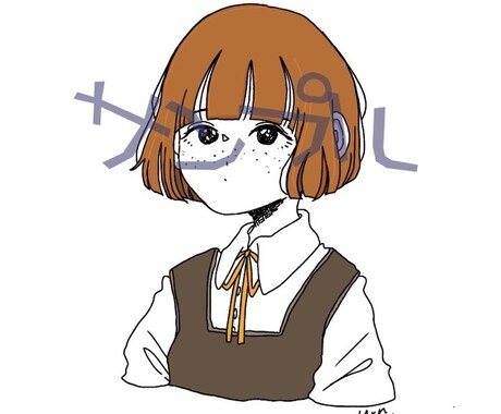 ゆるっとSNSのアイコンを描きます あなたの好きを詰め込んだなりたい自分や好きなキャラを描きます イメージ2