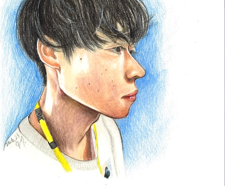 温かみのある似顔絵描きます その人の特徴をつかんで、温かい似顔絵を制作します。 イメージ2