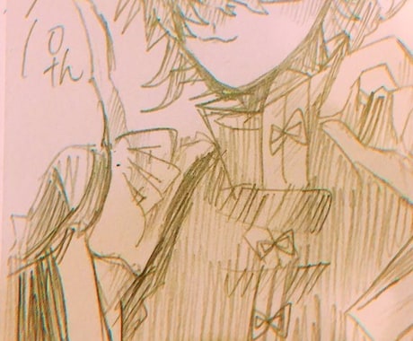 男の人限定でイラスト描きます （アナログになりますがご希望通りに描きます） イメージ1