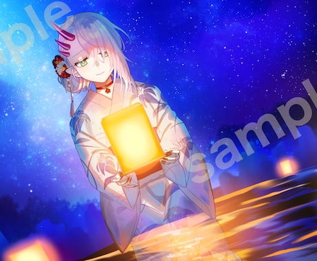 可愛い、かっこいい透明感あるイラスト描きます 立ち絵、一枚絵、アイコンなどお気軽にご相談下さい♪ イメージ2