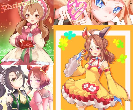 イラストのオーダーメイドをいたします イラストを描きます！ちびキャラから等身高めまで対応します！ イメージ2