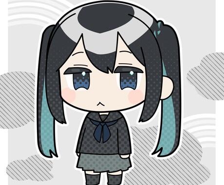 かわいいちびキャラお描きします ワンポイントに使える！かわいいちびキャラ・差分可 イメージ2