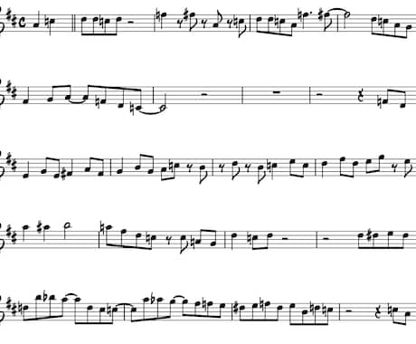 サックスの音源を耳コピして楽譜にします サックス奏者によるサックスのための耳コピ イメージ1