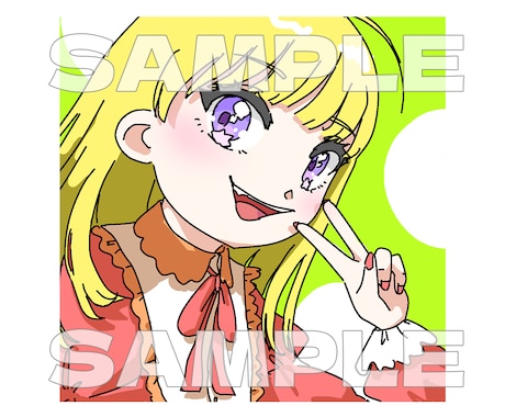 POPでカワイイ！【SNS用】アイコン作成します ☆軽めのタッチのイラストでお届け！☆【最短1日で制作】 イメージ2