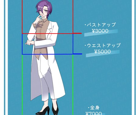 TRPGや創作活動に使える立ち絵を描きます 独自のキャラクターを生かしたい方へ イメージ2