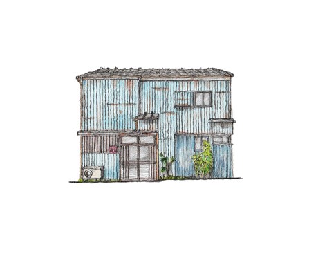 思い出に残したい建物を手描きします 解体、建替、リフォームさ、売却などされた建物の再現します イメージ2