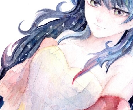 SNSアイコンなどミニイラスト描きます 可愛いと綺麗を中心に、透明水彩で。 イメージ2