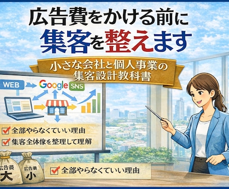 広告費をかける前に集客を整えます イメージ1