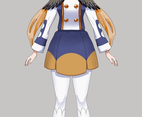 OCキャラ立ち絵描きます アニメ塗りかブラシ塗りで制作します。 イメージ2
